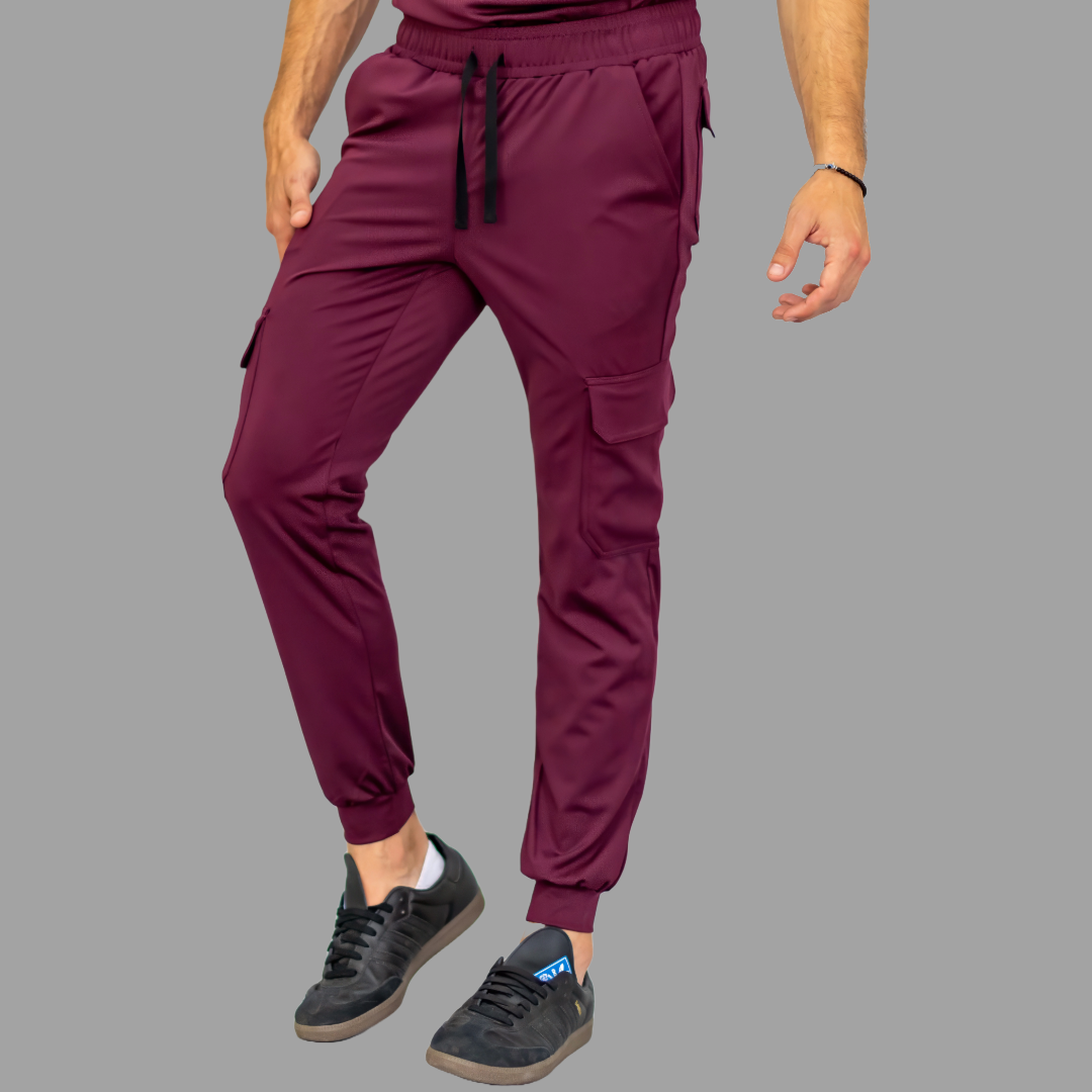 Men's Pants 910 Wine Super Stretch, Scrubs 910