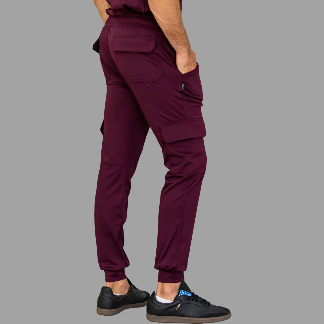 Men's Pants 910 Wine Super Stretch, Scrubs 910