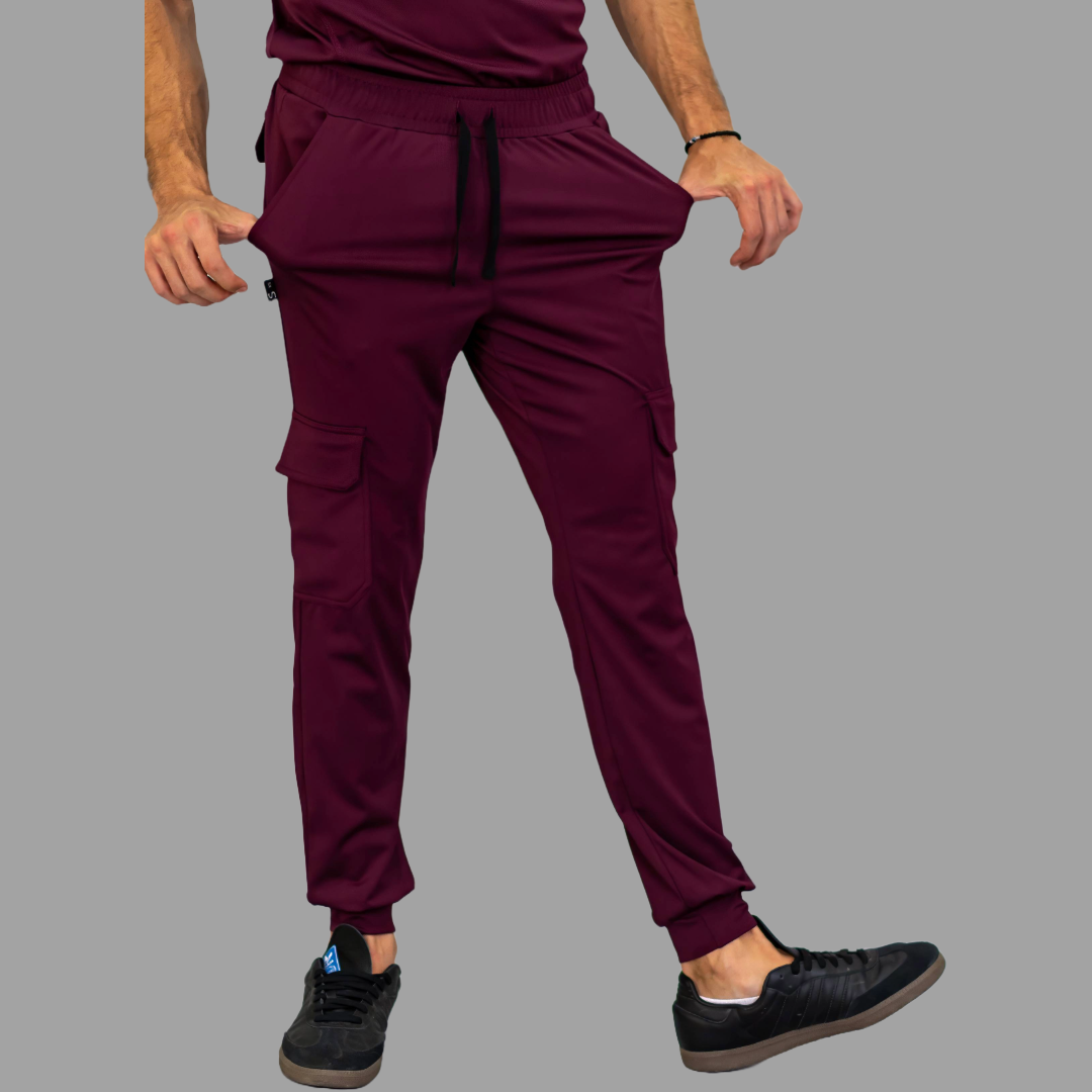 Men's Pants 910 Wine Super Stretch, Scrubs 910