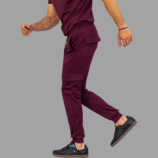Men's Pants 910 Wine Super Stretch, Scrubs 910