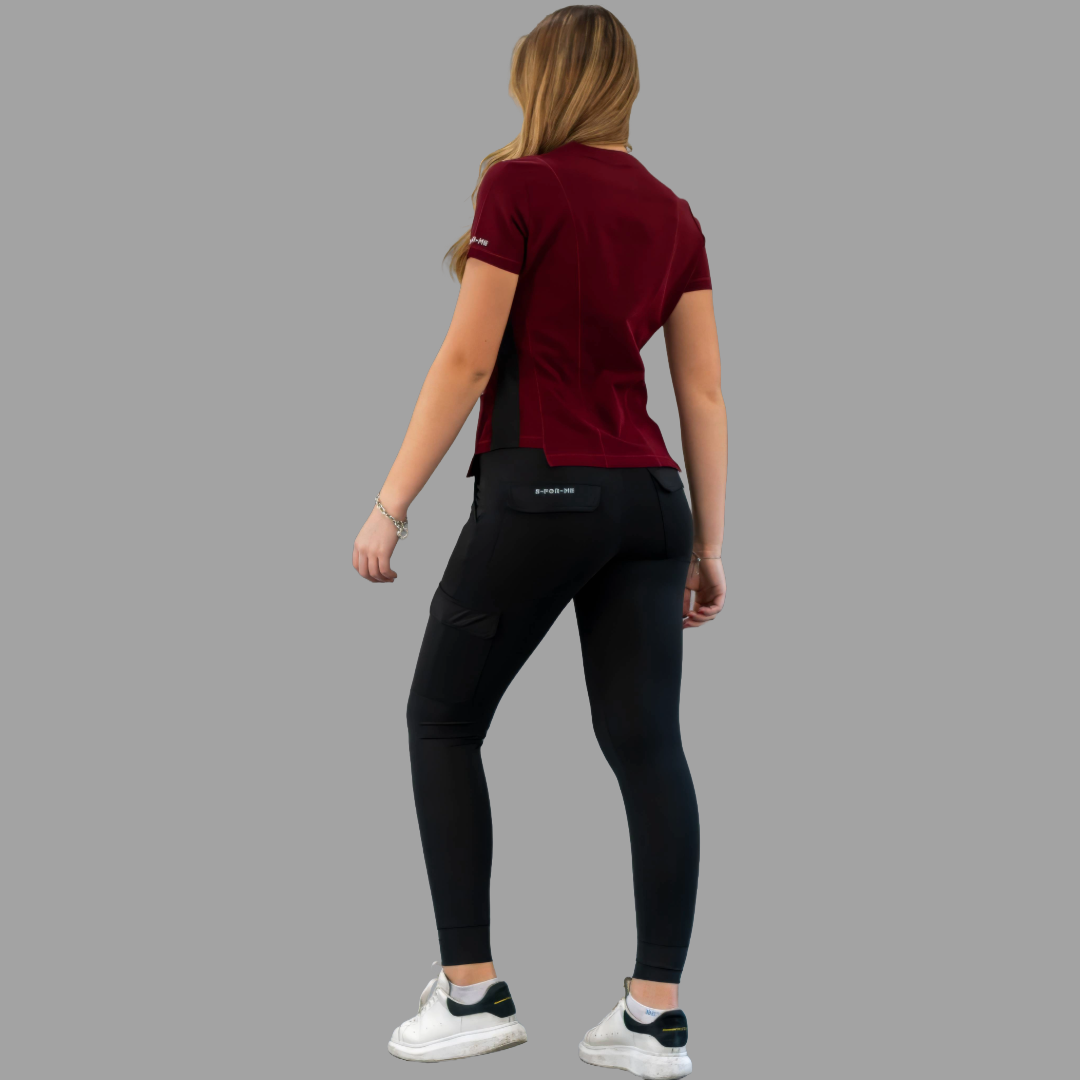 Women’s Waterproof 301 Burgundy/Black Top, Scrubs style 301
