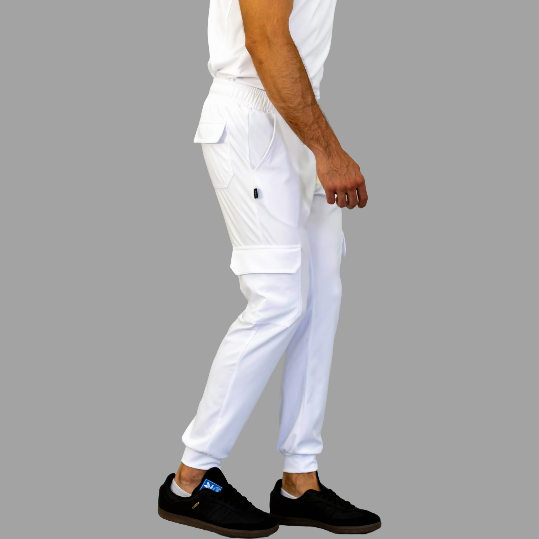 Men's Pants 910 White Super Stretch, Scrubs 910