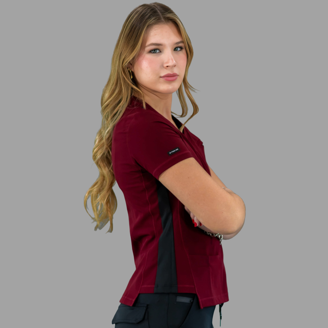 Women’s Waterproof 301 Burgundy/Black Top, Scrubs style 301