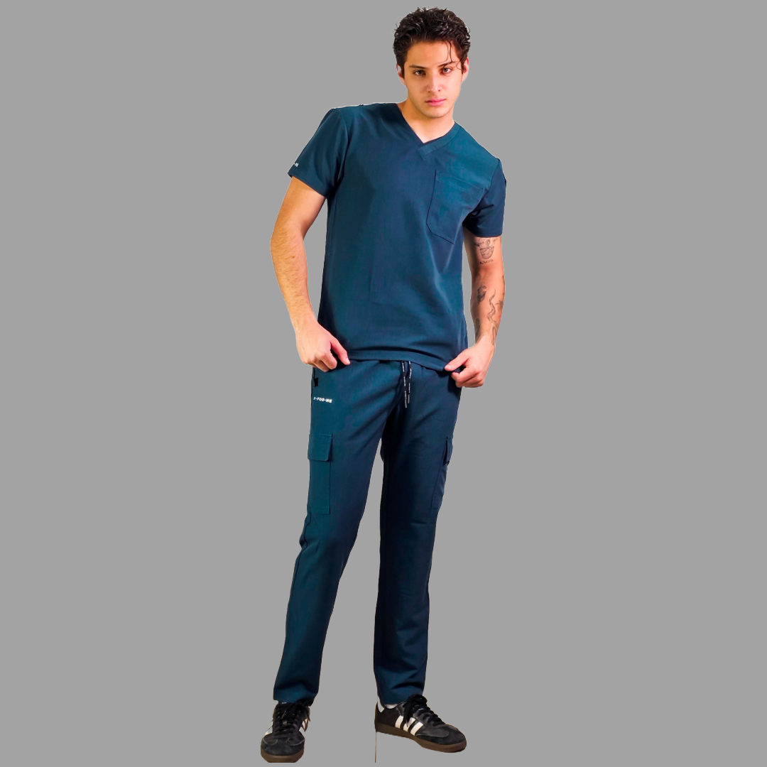 Men’s Waterproof Caribbean Blue Top, Scrubs style 300