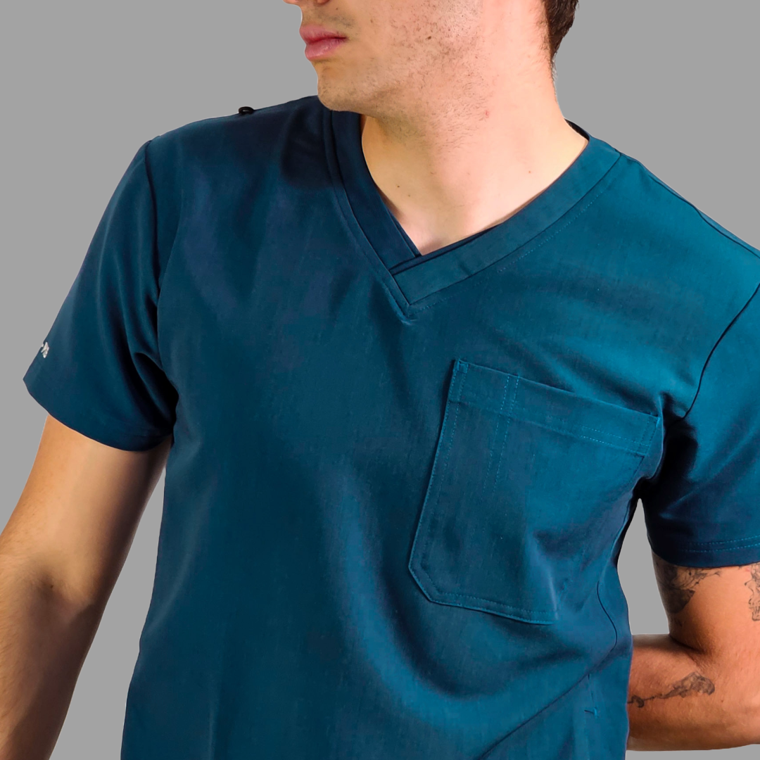Men’s Waterproof Caribbean Blue Top, Scrubs style 300