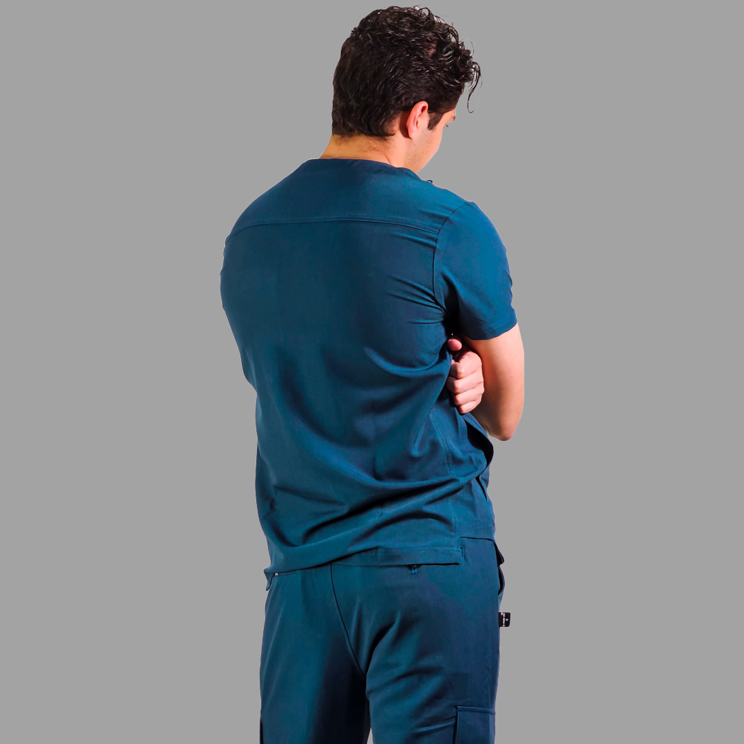 Men’s Waterproof Caribbean Blue Top, Scrubs style 300