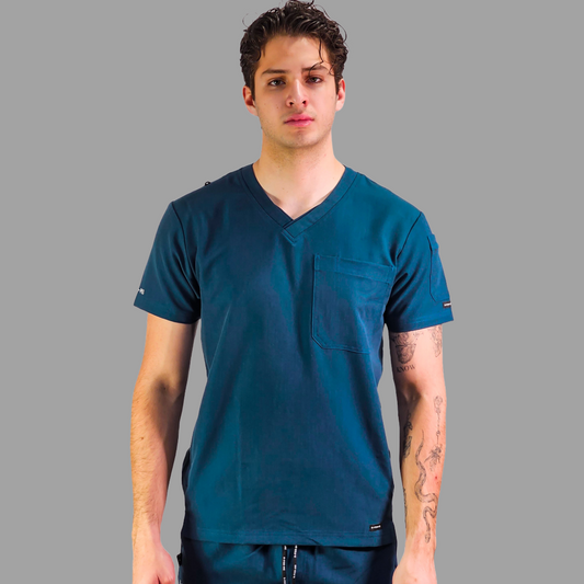 Men’s Waterproof Caribbean Blue Top, Scrubs style 300