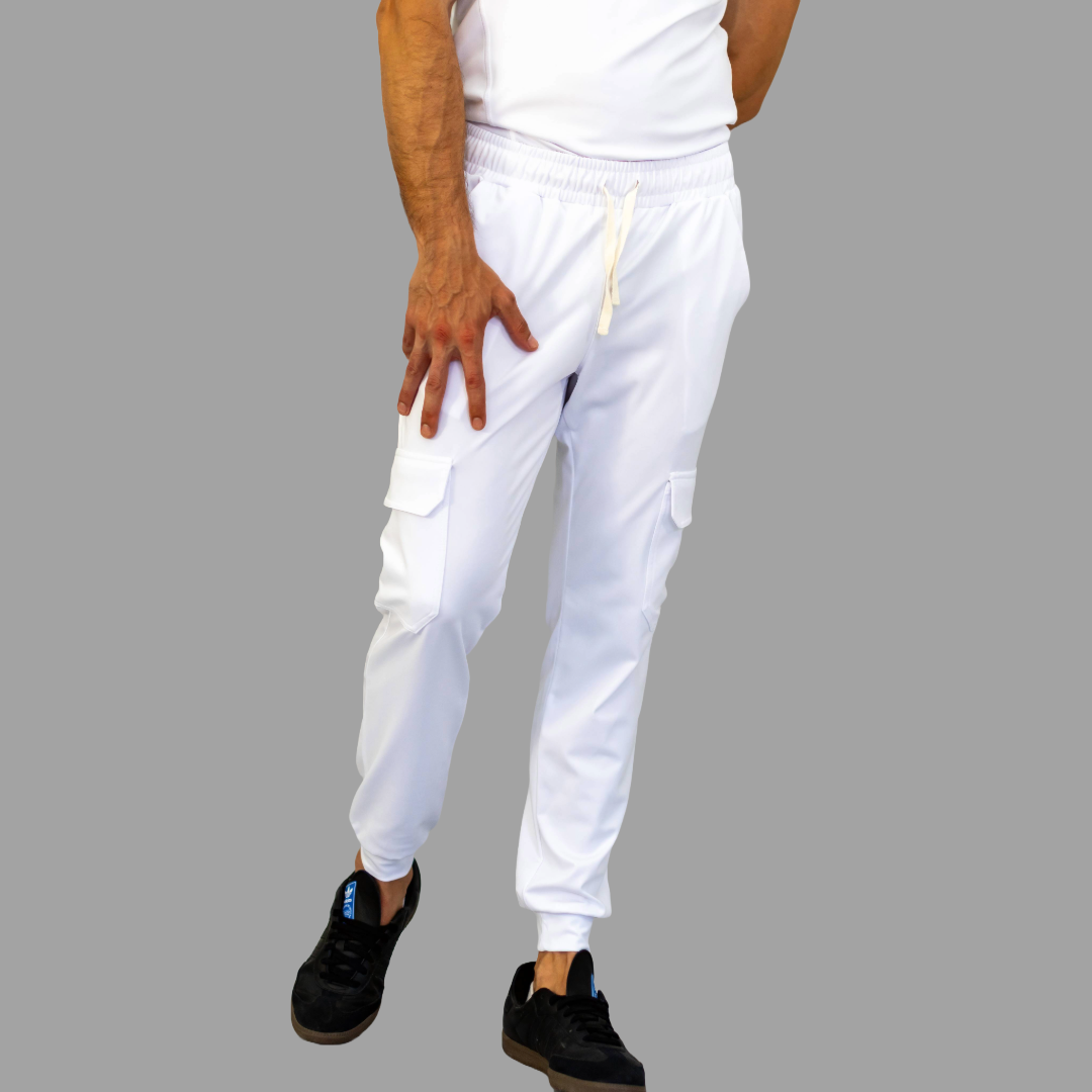 Men's Pants 910 White Super Stretch, Scrubs 910