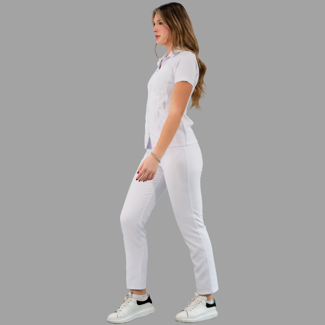 Women's Classical Alviero White Top