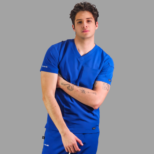 Men’s Scrub Top style 300 Royal Blue