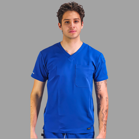 Men’s Scrub Top style 300 Royal Blue