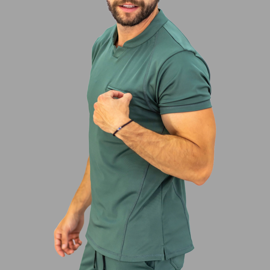 Men's Top 910 Jasper Green Super Stretch, Scrubs 910