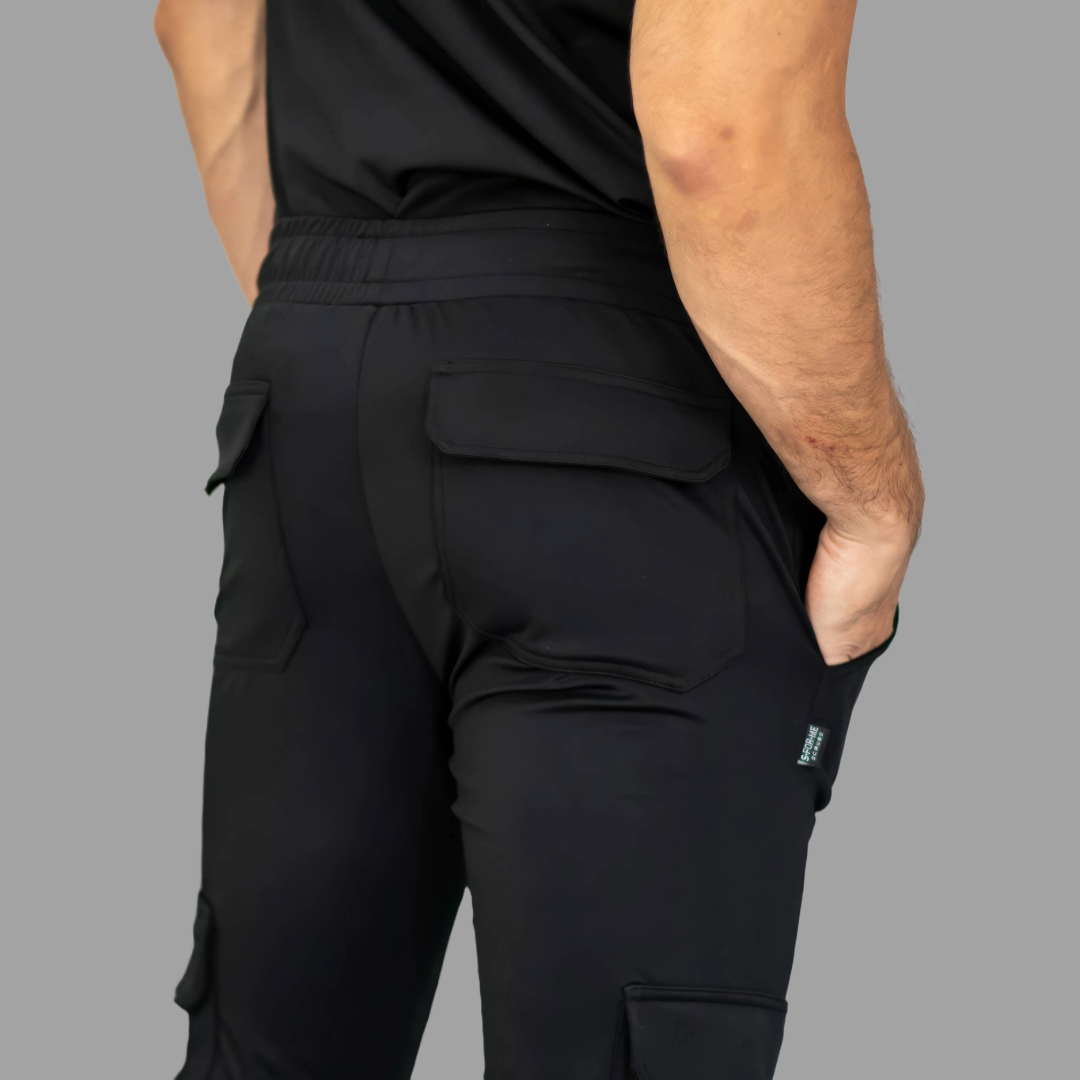 Men's Pants 910 Black Super Stretch, Scrubs 910