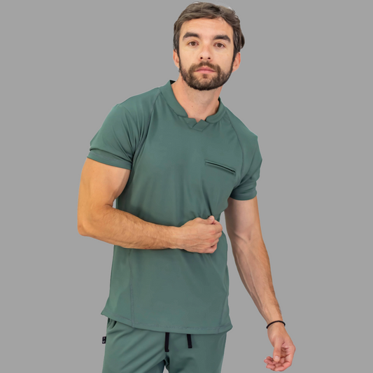 Men's Top 910 Jasper Green Super Stretch, Scrubs 910