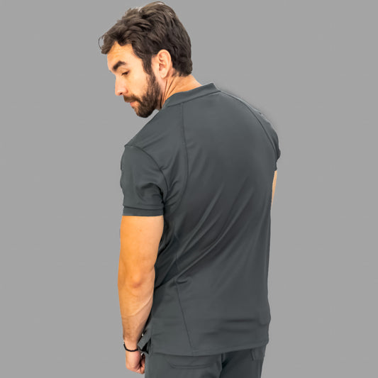 Men's Top 910 Oxford Gray Super Stretch, Scrubs 910