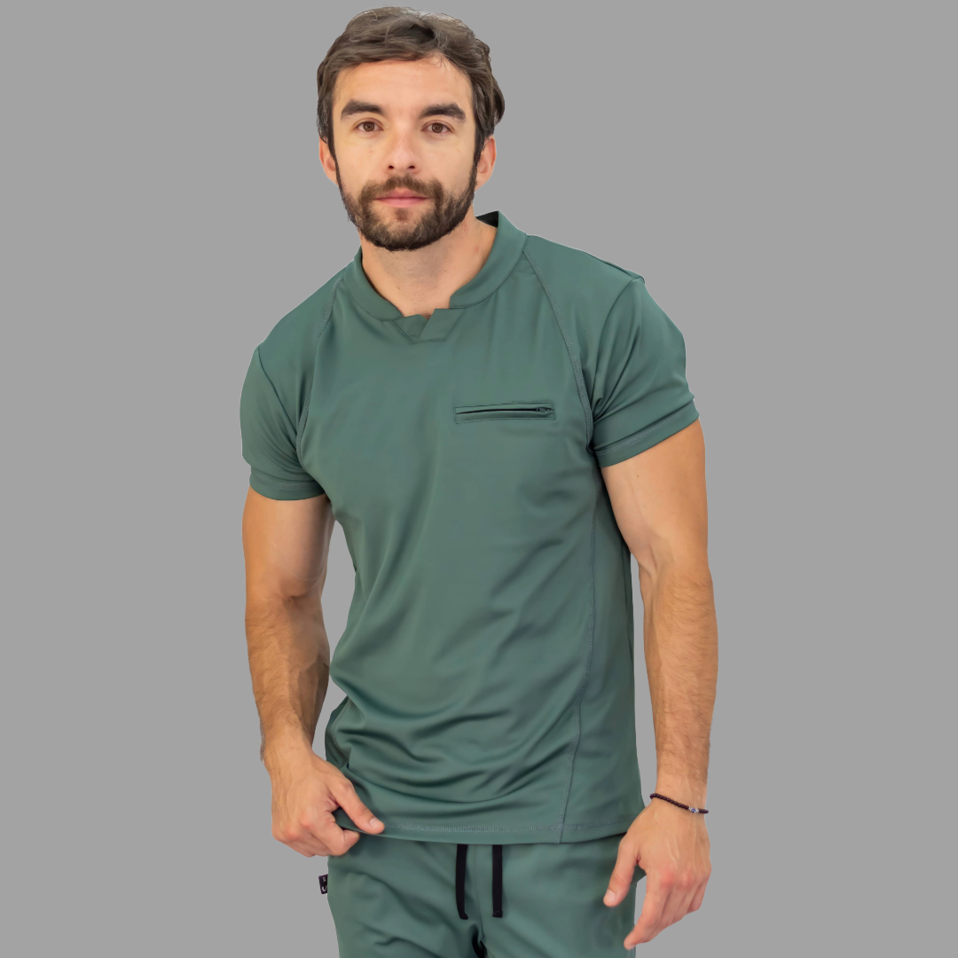 Men's Top 910 Jasper Green Super Stretch, Scrubs 910