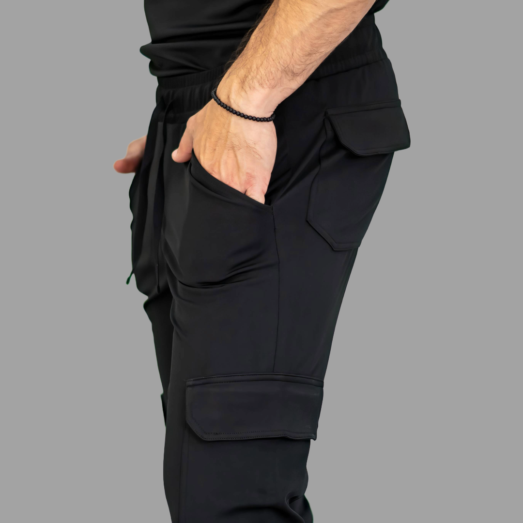 Men's Pants 910 Black Super Stretch, Scrubs 910