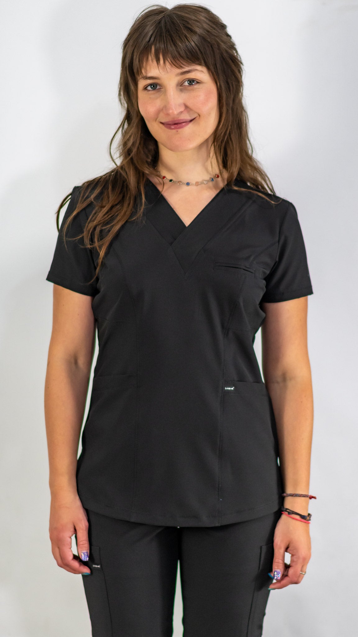 Women's Top 501 Stretch Fways Black – S-FOR-ME Scrubs