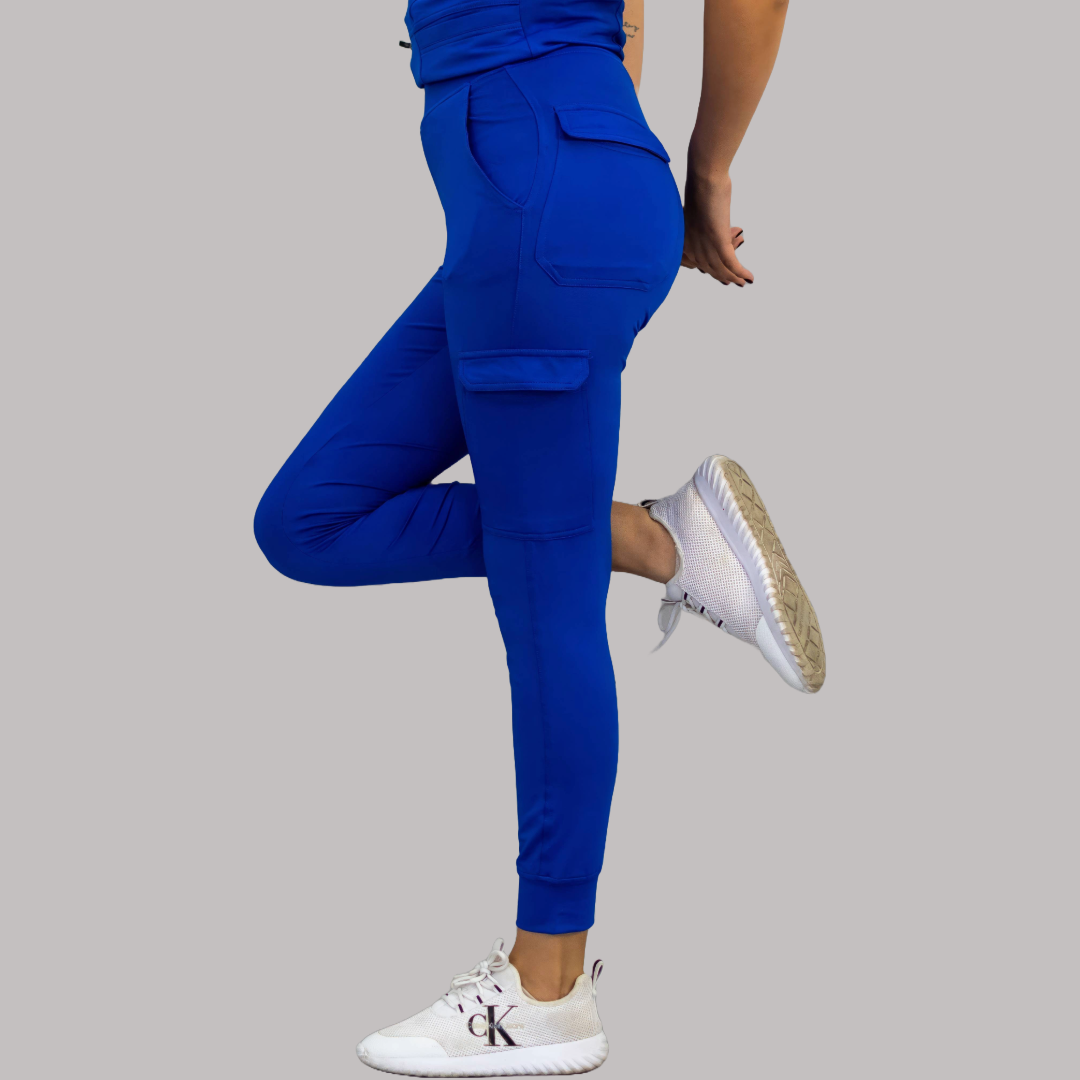 Women's Joggers Pants 901 Royal Blue, Super Stretch Scrubs