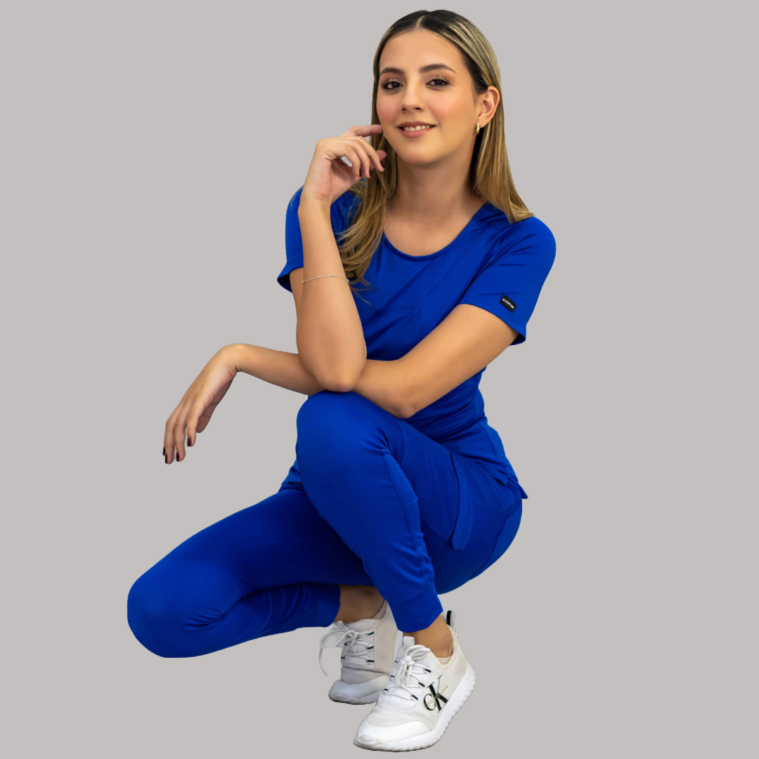 Women's Top 901 Royal Blue, Super Stretch Scrubs