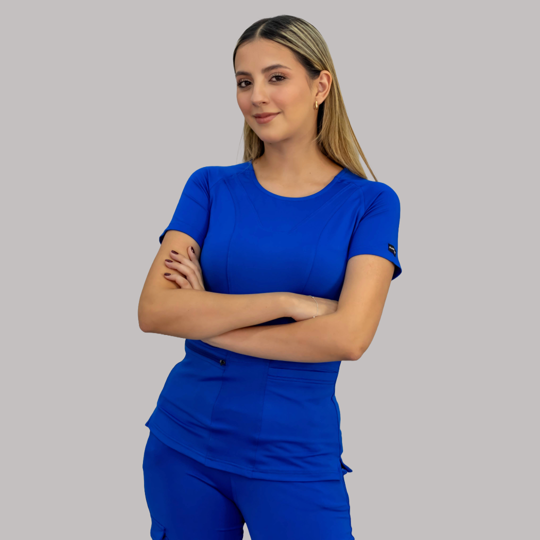 Women's Top 901 Royal Blue, Super Stretch Scrubs