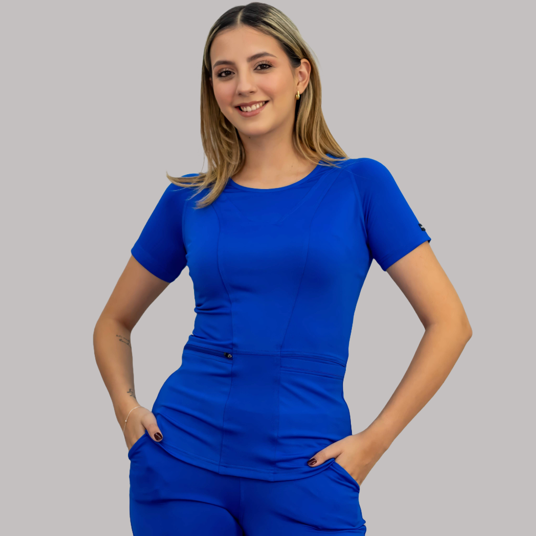 Women's Top 901 Royal Blue, Super Stretch Scrubs