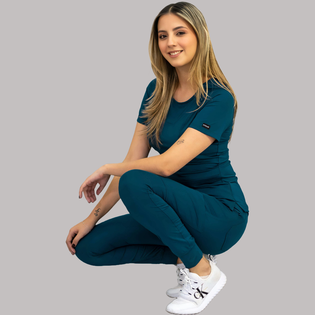 Women's Joggers 901 Corsair Blue (Caribbean Blue), Super Stretch Scrubs