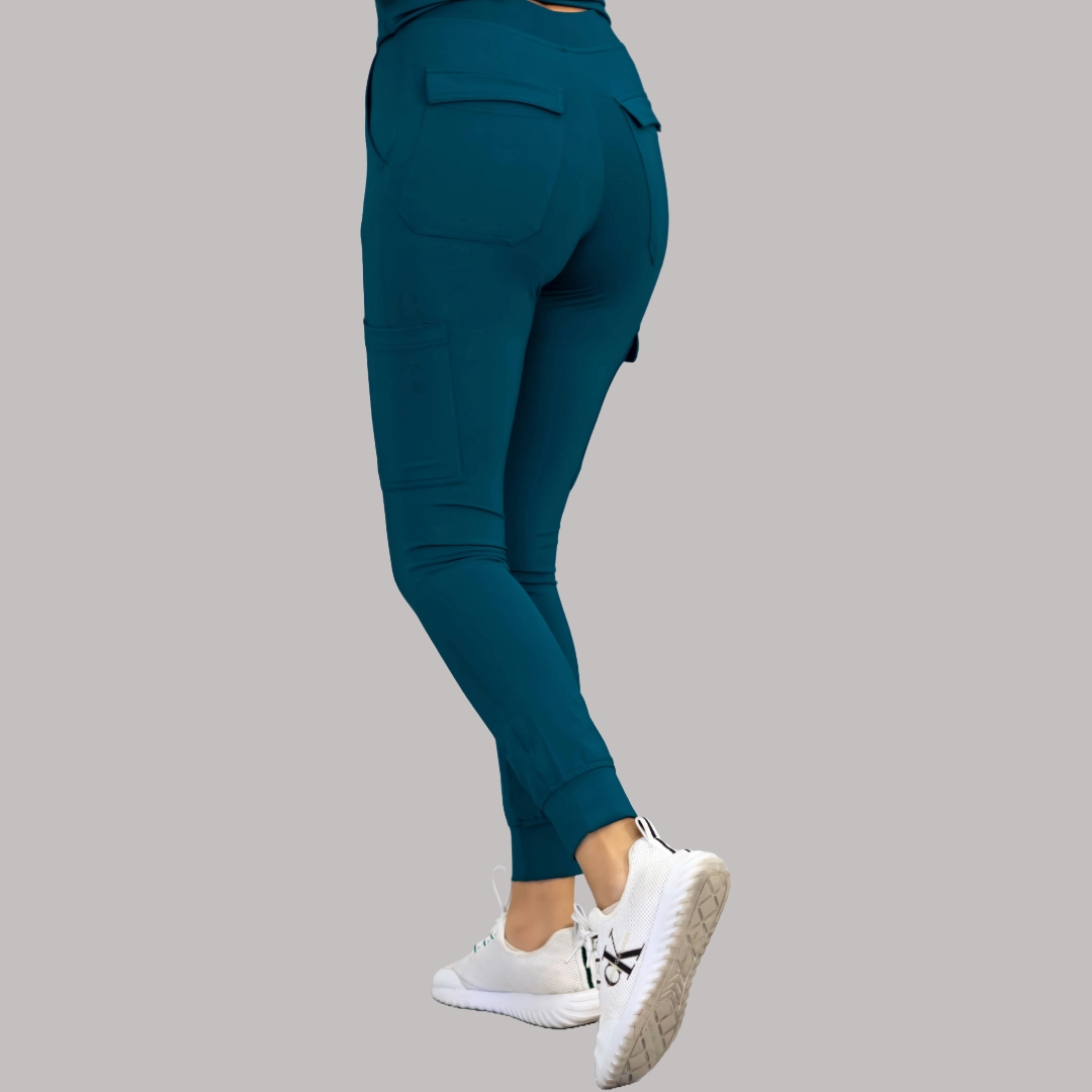 Women's Joggers 901 Corsair Blue (Caribbean Blue), Super Stretch Scrubs