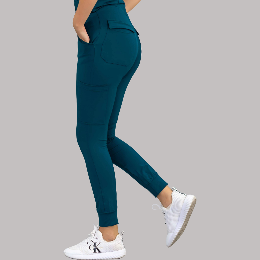 Women's Joggers 901 Corsair Blue (Caribbean Blue), Super Stretch Scrubs