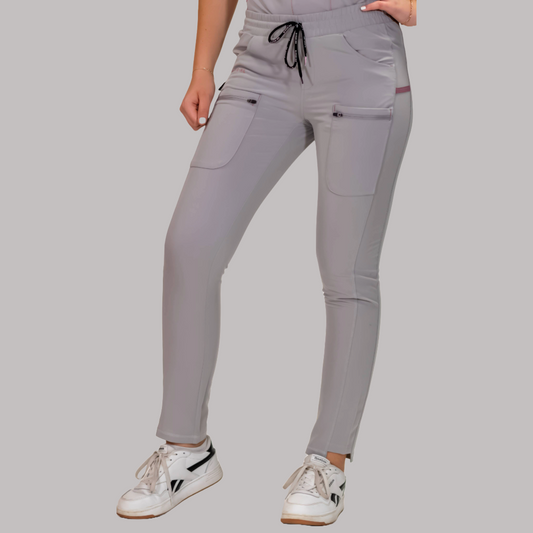 Women’s Waterproof Pearl Gray Pants, Scrubs Style 300