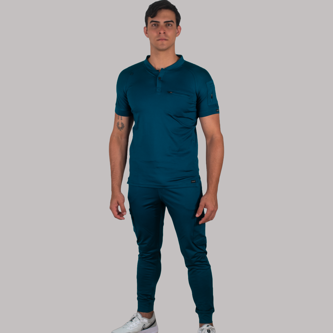 Men's Scrub Top 901 Corsair Blue, Scrubs 901