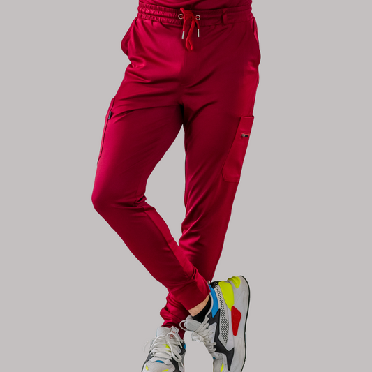 Men's Jogger Pants 901 Burgundy Super Stretch, Scrubs 901