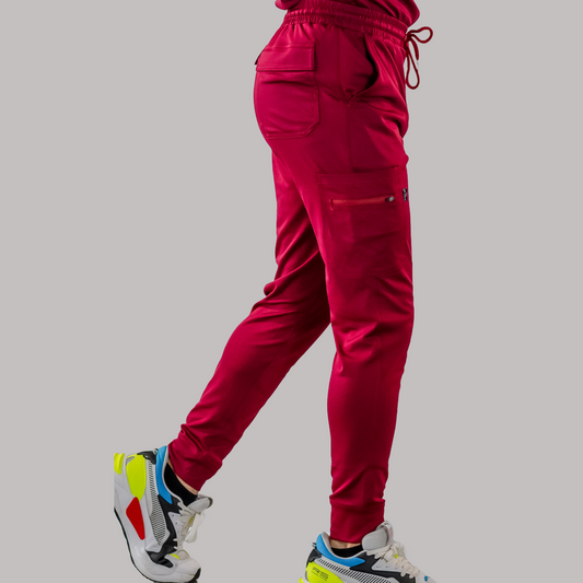 Men's Jogger Pants 901 Burgundy Super Stretch, Scrubs 901