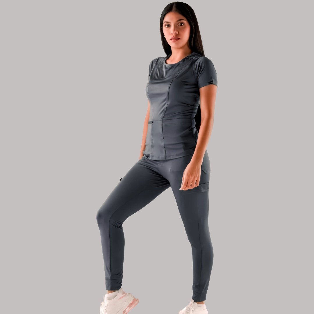 Women's Jogger Pants 901 Oxford Gray, Super Stretch Scrubs