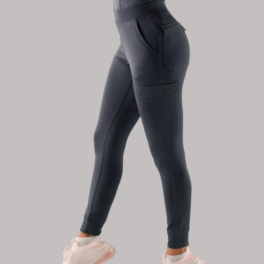 Women's Jogger Pants 901 Oxford Gray, Super Stretch Scrubs