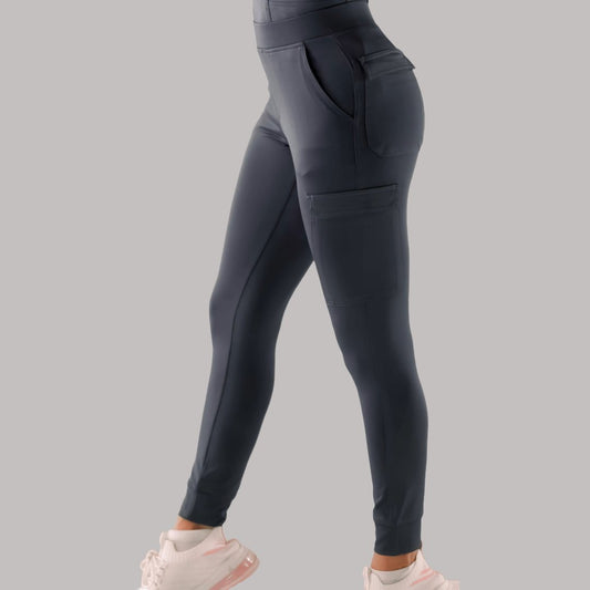 Women's Jogger Pants 901 Oxford Gray, Super Stretch Scrubs