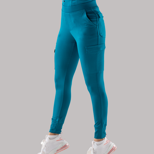 Women's Super Stretch Jogger Pants 901 Teal, Super Stretch Scrubs