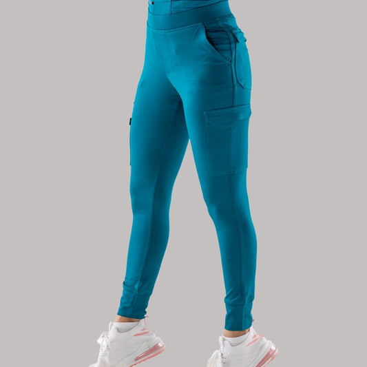 Women's Super Stretch Jogger Pants 901 Teal, Super Stretch Scrubs