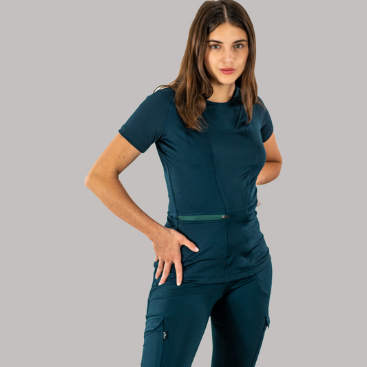 Women's Scrubs Top 901 Bottle Green