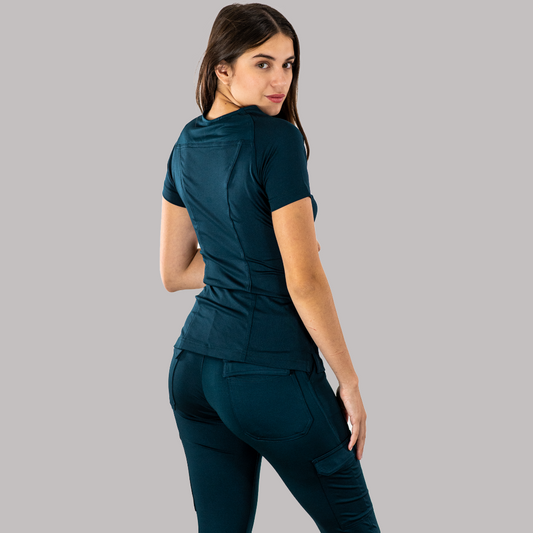 Women's Scrubs Top 901 Bottle Green