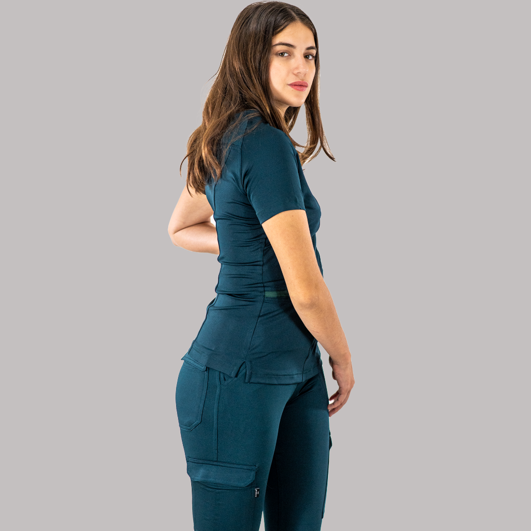 Women's Scrubs Top 901 Bottle Green