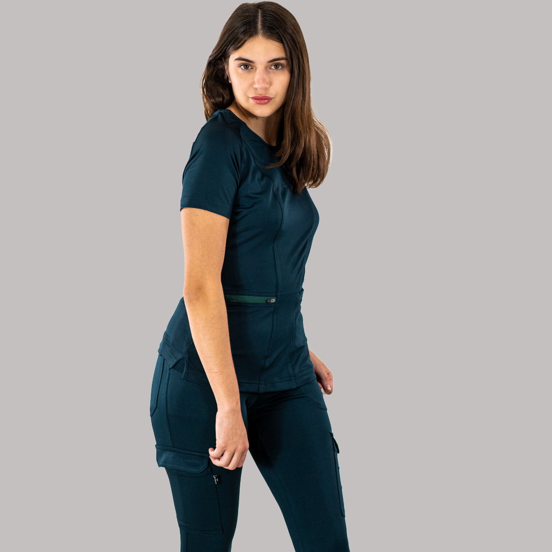 Women's Scrubs Top 901 Bottle Green