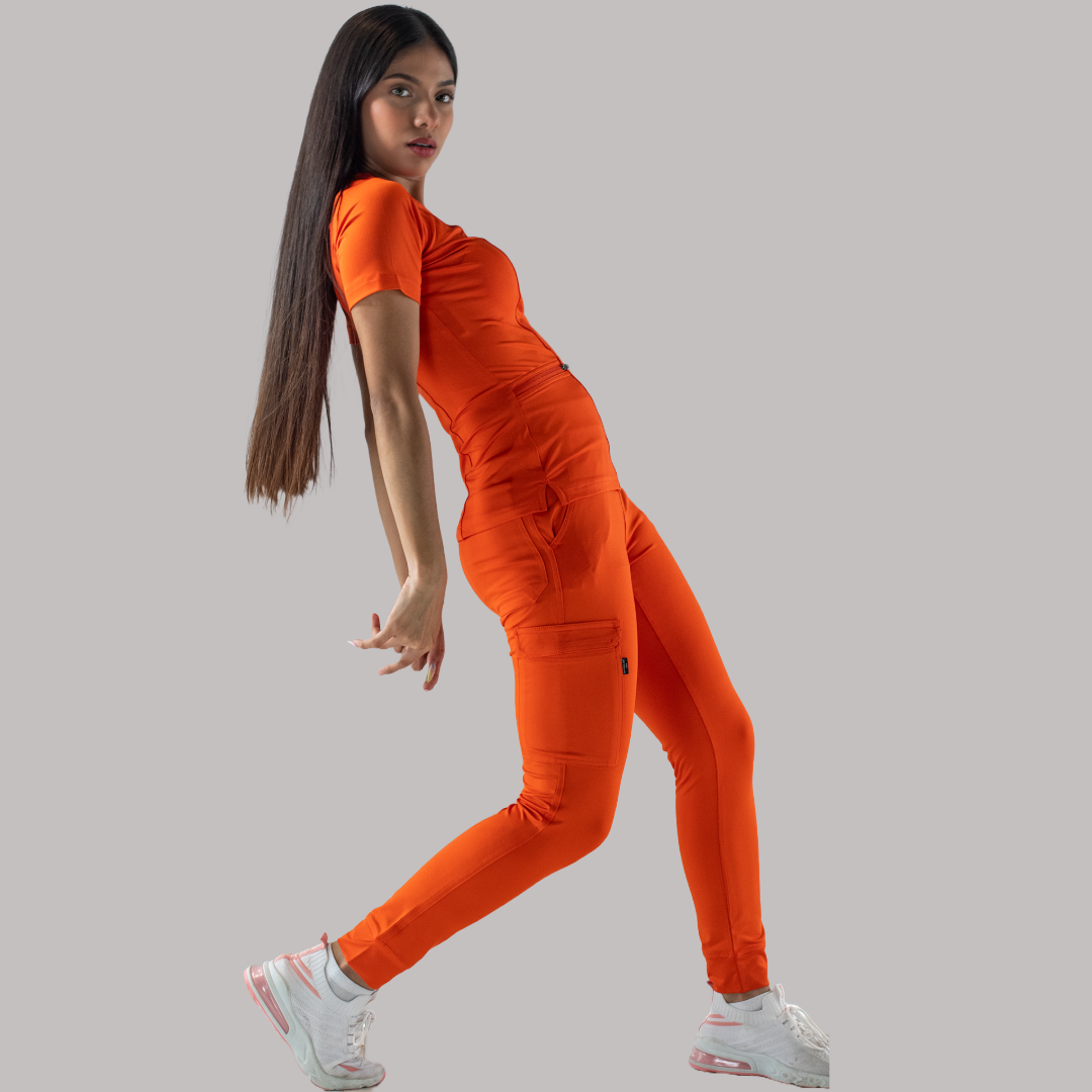Women's Scrub Jogger Pants 901 Flame