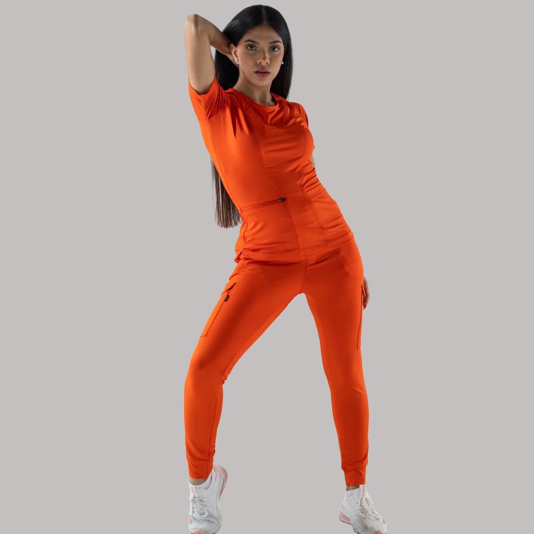 Women's Scrub Jogger Pants 901 Flame