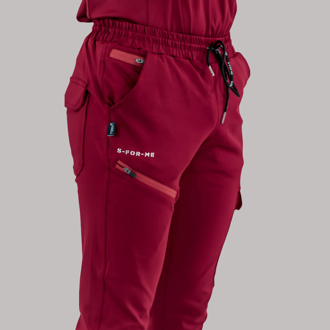 Men's Jogger 905 Burgundy, Scrubs Super Stretch
