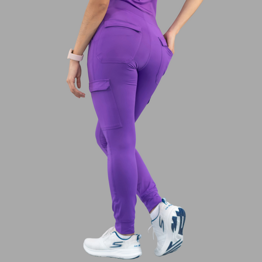 Women's Jogger Pants 901 Purple, Super Stretch Scrubs