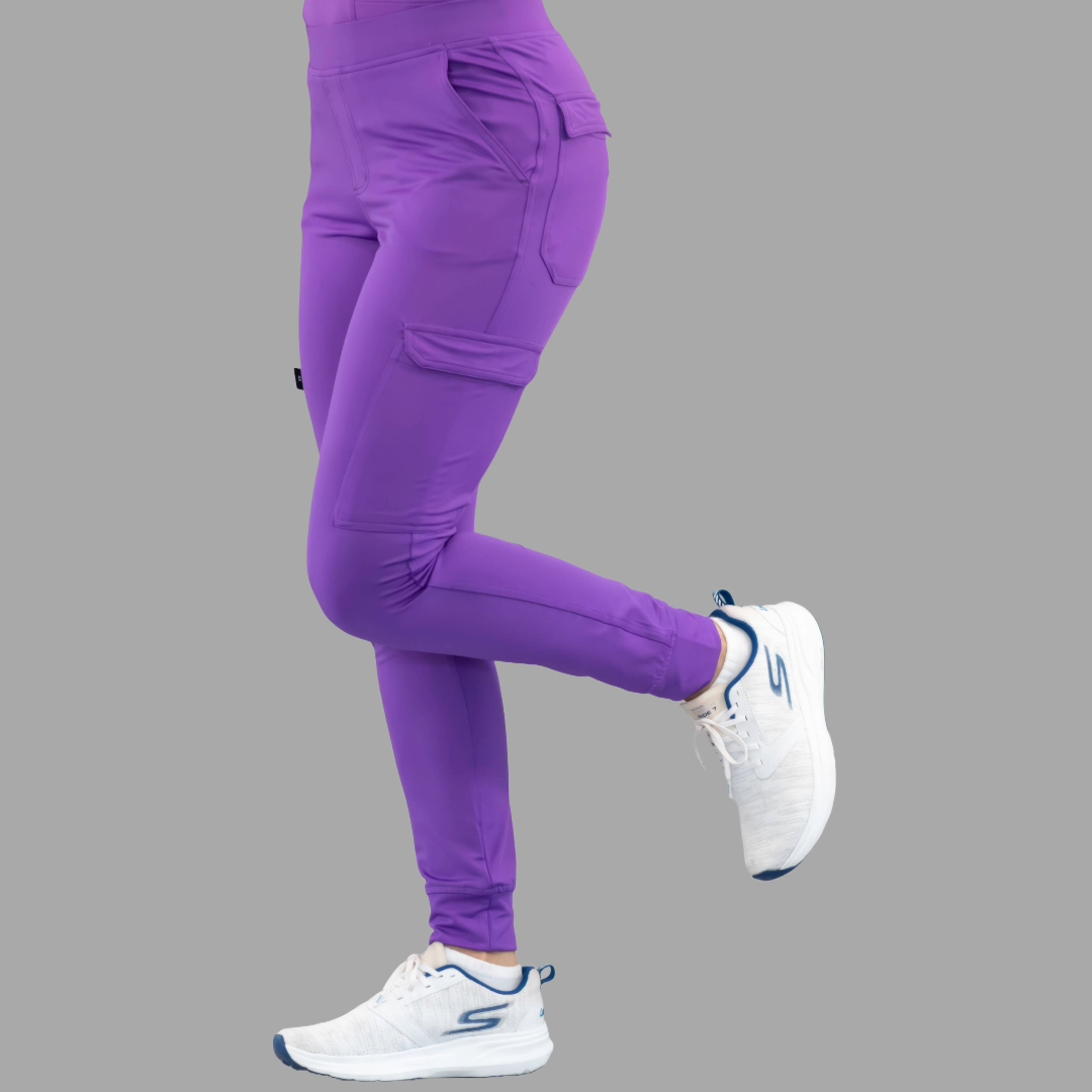 Women's Jogger Pants 901 Purple, Super Stretch Scrubs