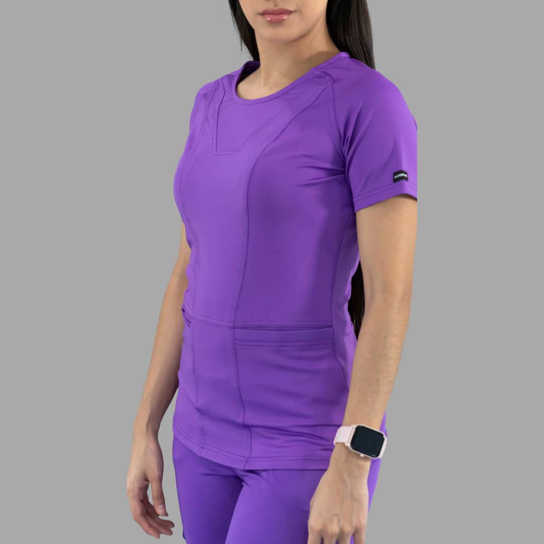 Women's Top 901 Purple, Super Stretch Scrubs