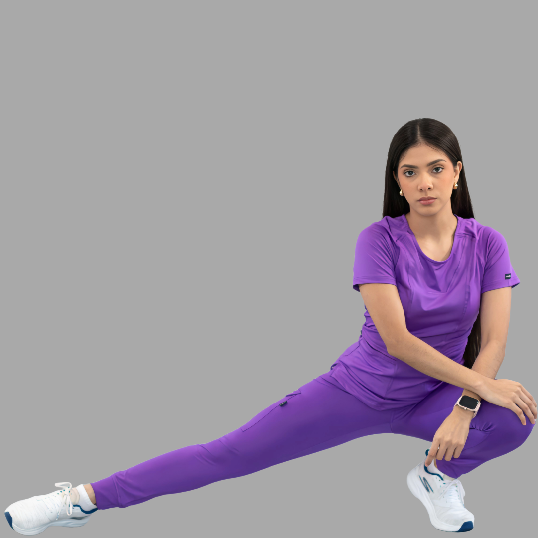 Women's Jogger Pants 901 Purple, Super Stretch Scrubs