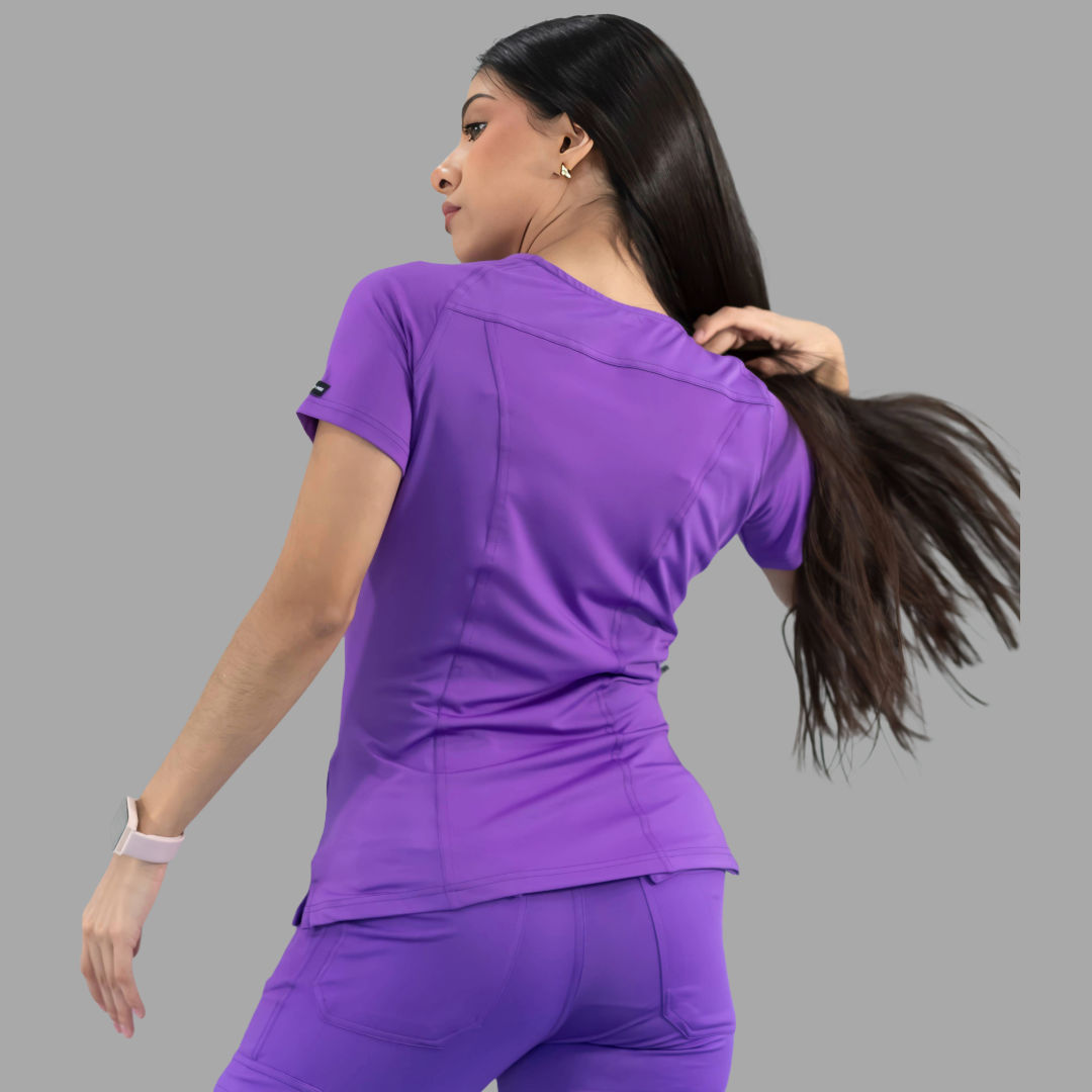 Women's Top 901 Purple, Super Stretch Scrubs